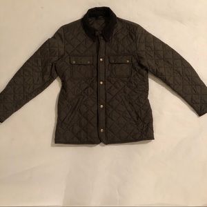 Barbour Mens Tinford Quilted Jacket-Olive Green